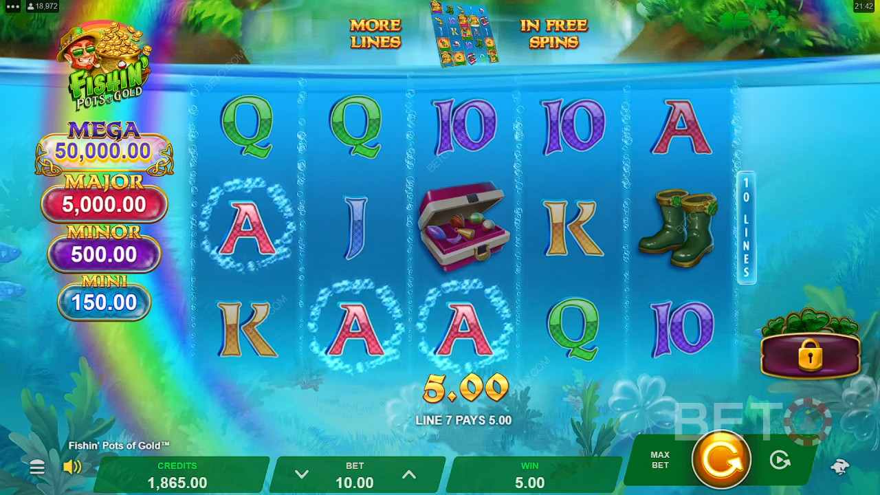 Win 5,000x Your bet in the Fishin
