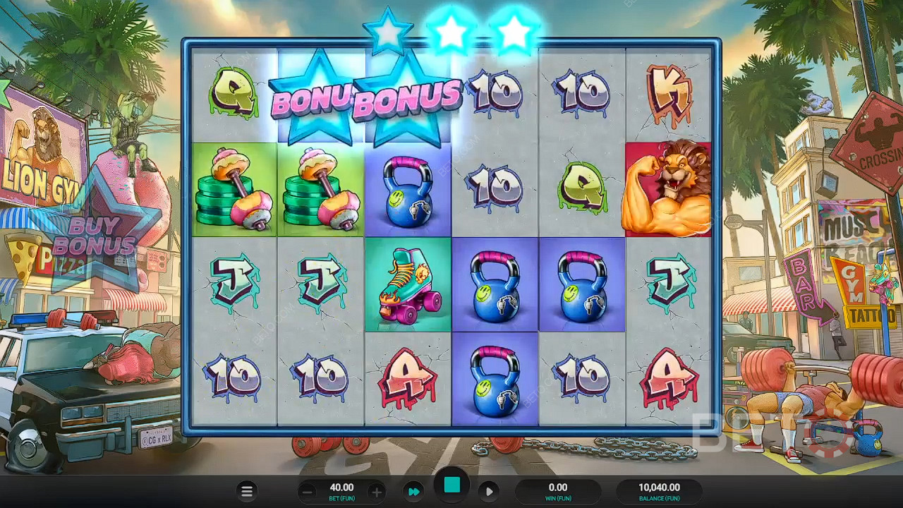 Collect 3 or more bonus symbols during cascades to trigger Free Spins