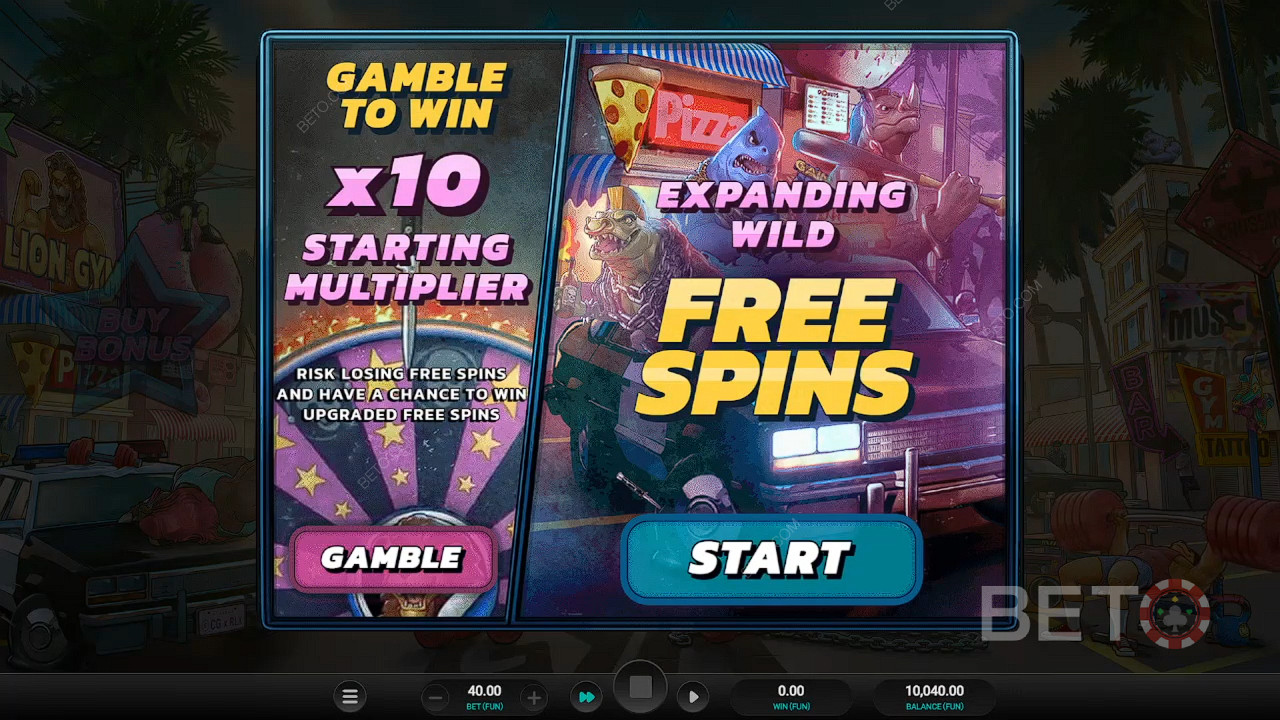 Gamble to win the upgraded Free Spins