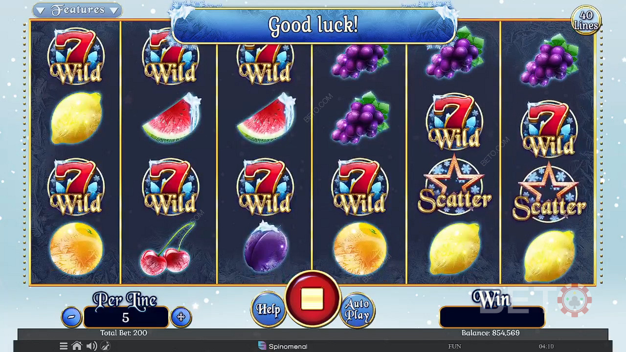 Fruits On Ice Collection 40 Lines Free Play