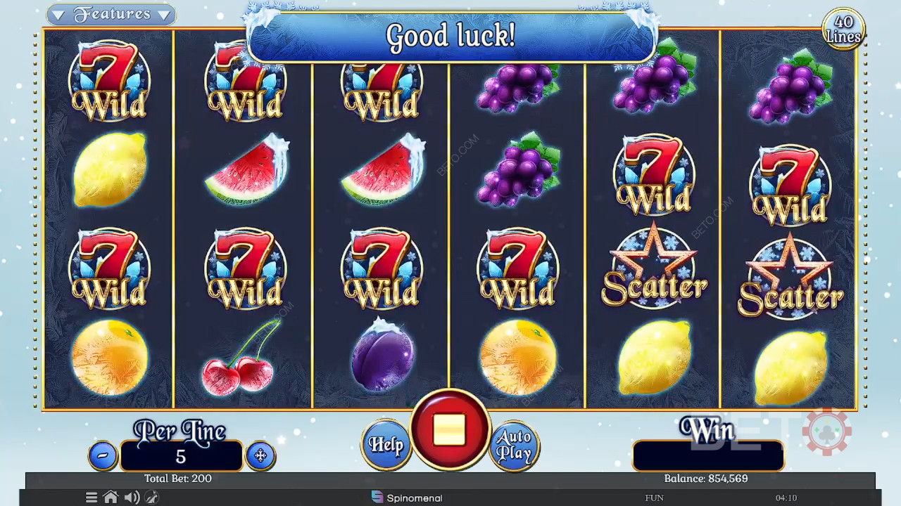 Fruits On Ice Collection 40 Lines Review by BETO Slots