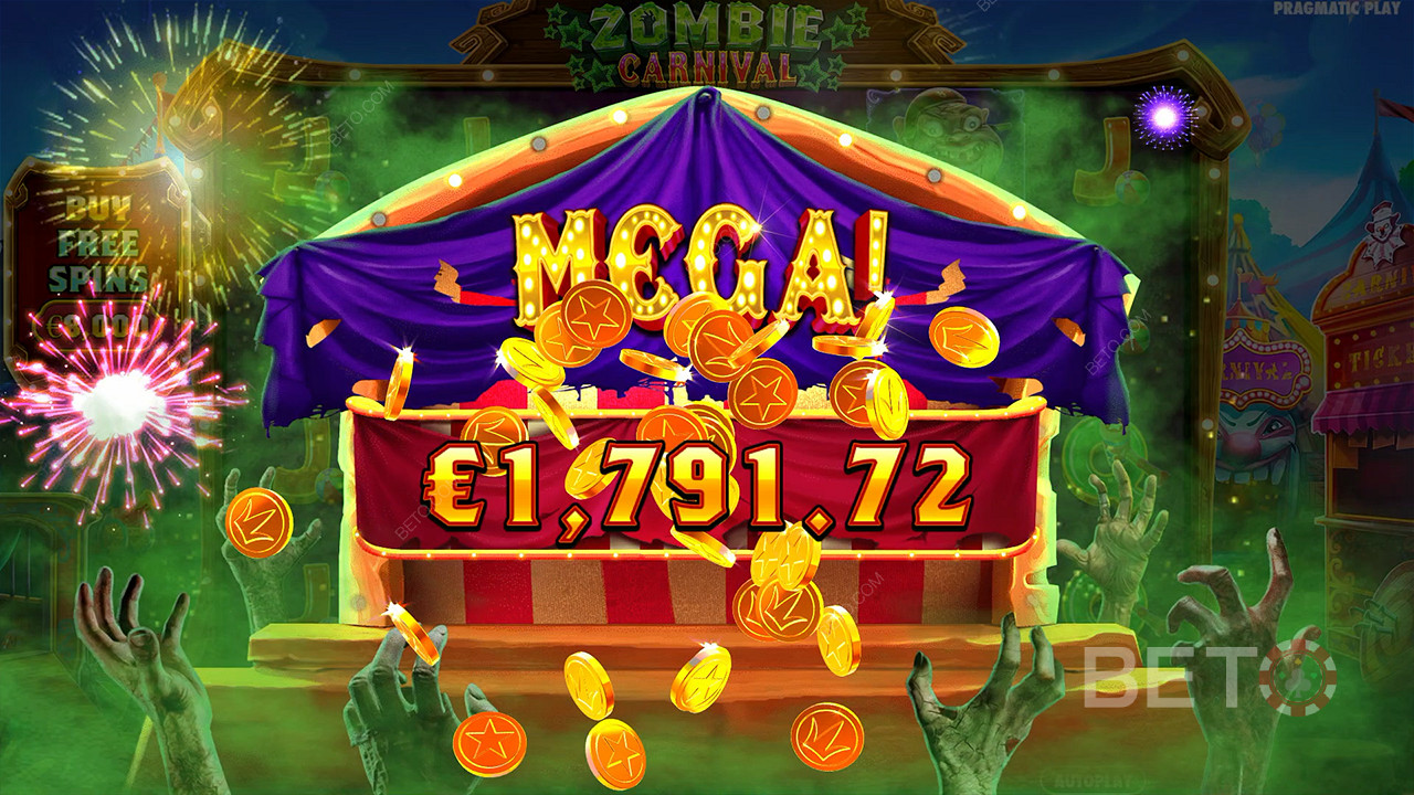 Enjoy Mega Wins through Mystery symbols and 4,096 ways to win in the Free Spins