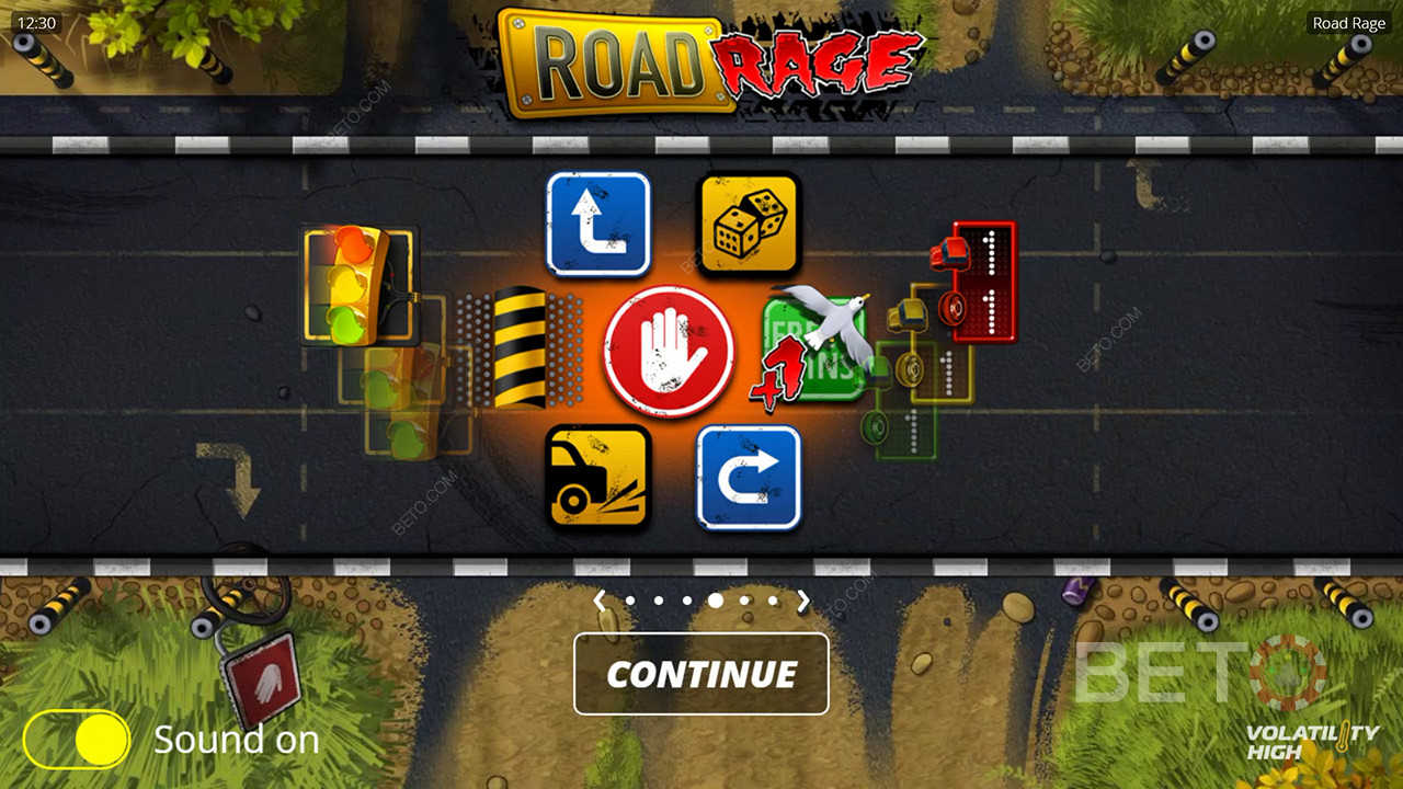 The Respin bonus round will make your Free Spins more exciting in the Road Rage slot