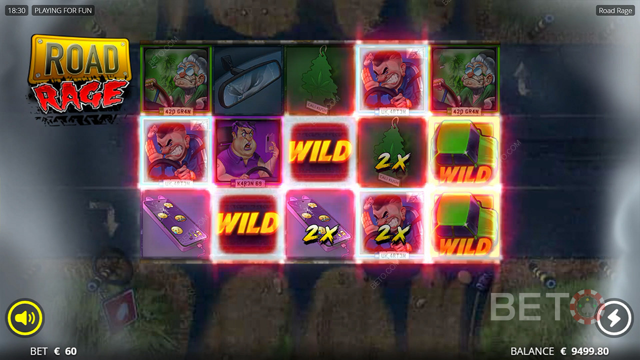 Wild Cars allow you to stack up wins in the base game
