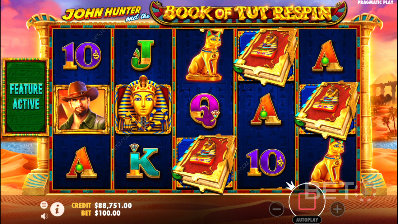 John Hunter and the Book of Tut Respin Free Play