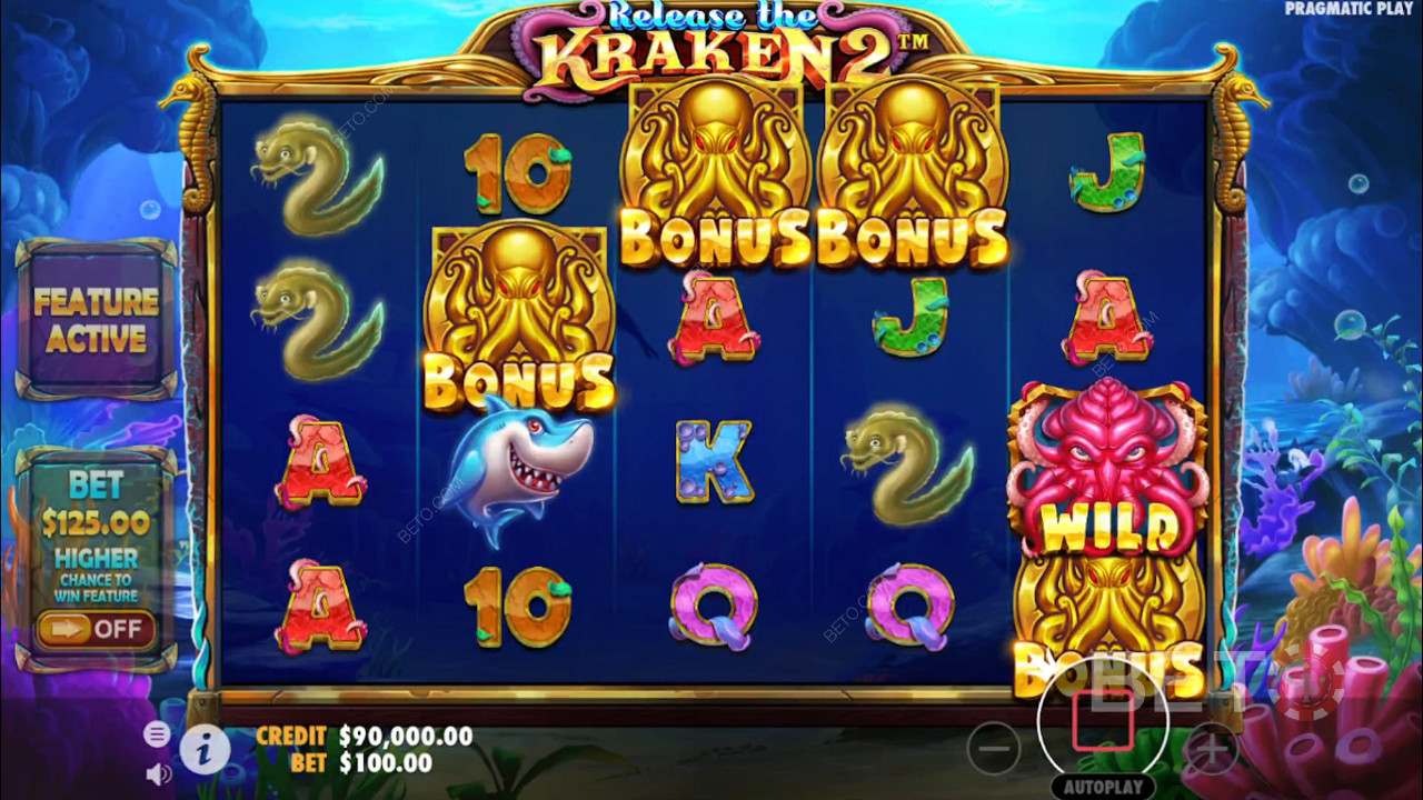 3 or more Scatters will trigger Free Spins