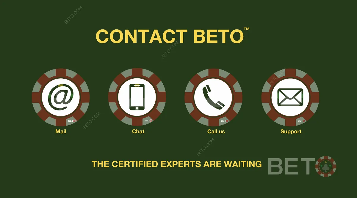 Contact BETO - The Gambling Experts are Waiting!