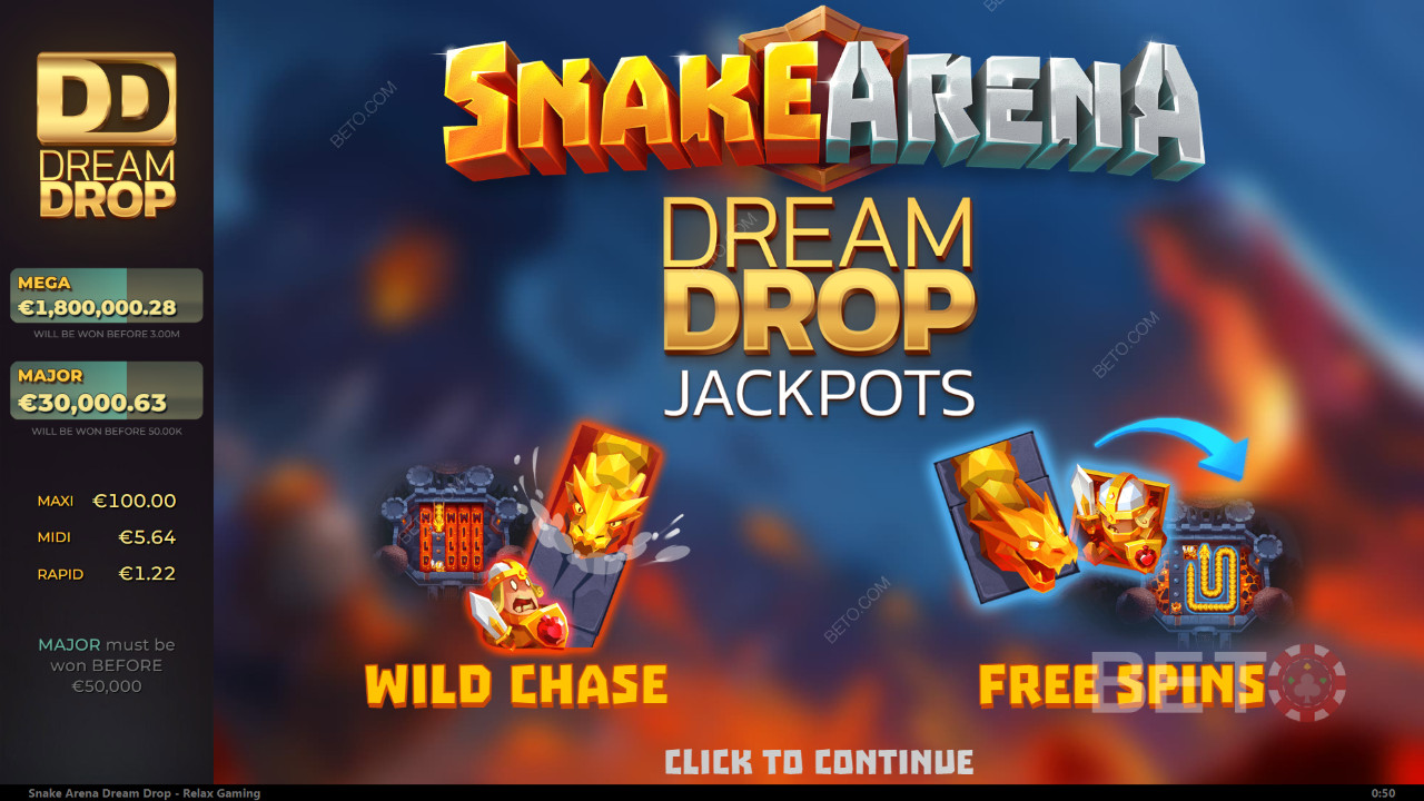 Snake Arena Dream Drop Review by BETO Slots