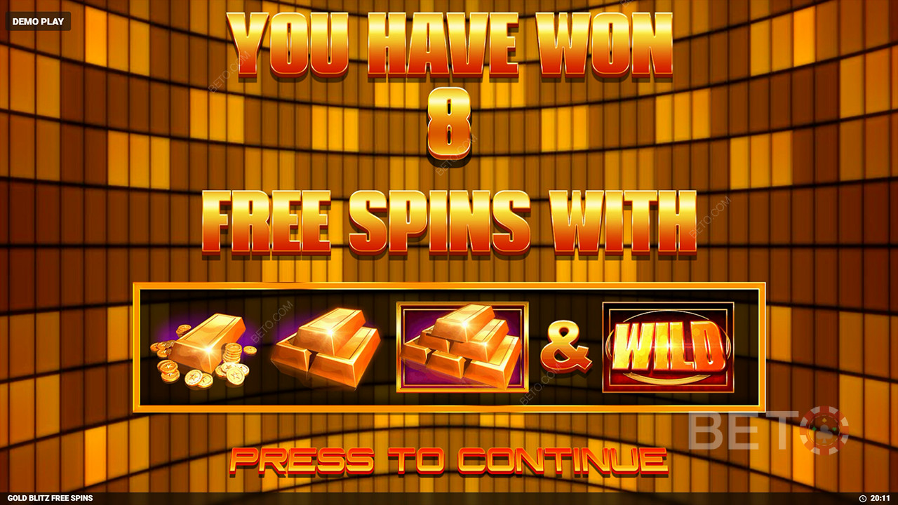 Gold Blitz Free Spins