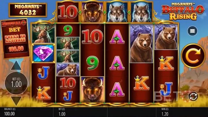 Buffalo Rising is one of the best megaways slot games