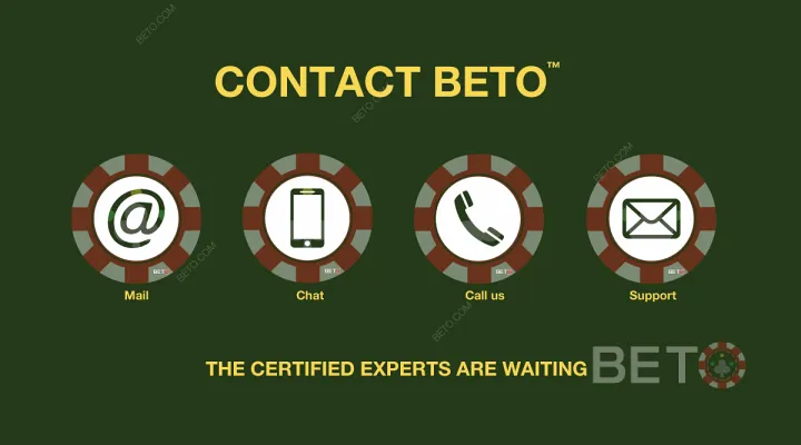 Contact BETO - The Gambling Experts are Waiting!