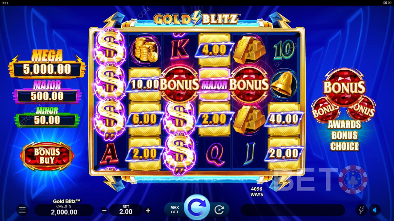 Gold Blitz Free Spins