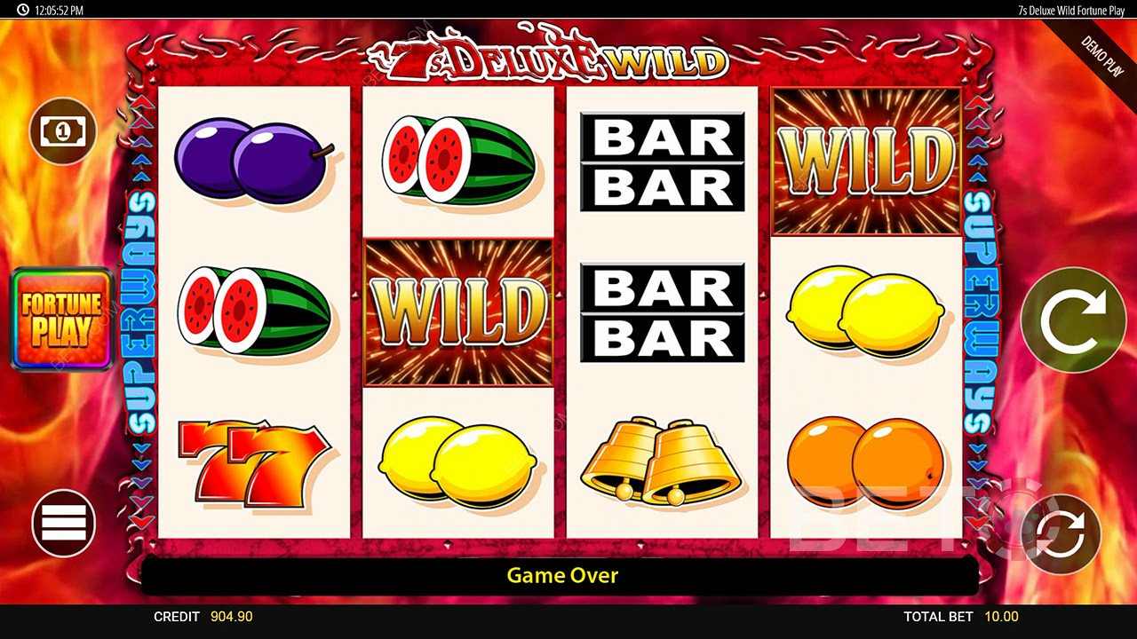 Wild Fortune Slots Game Interface