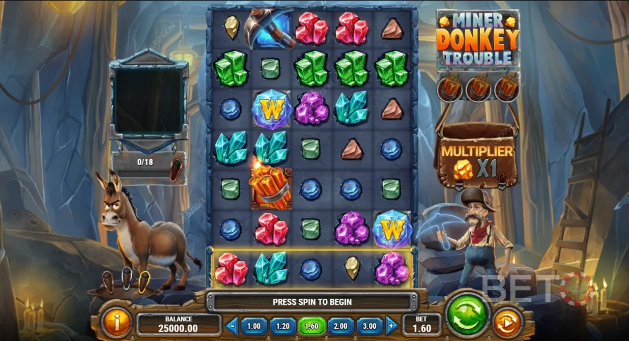 Sample Gameplay of Miner Donkey Trouble