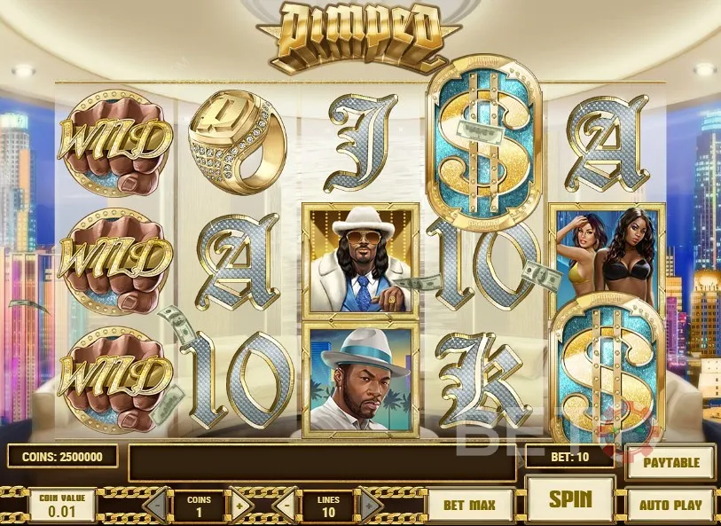 Gameplay of Pimped Video Slot