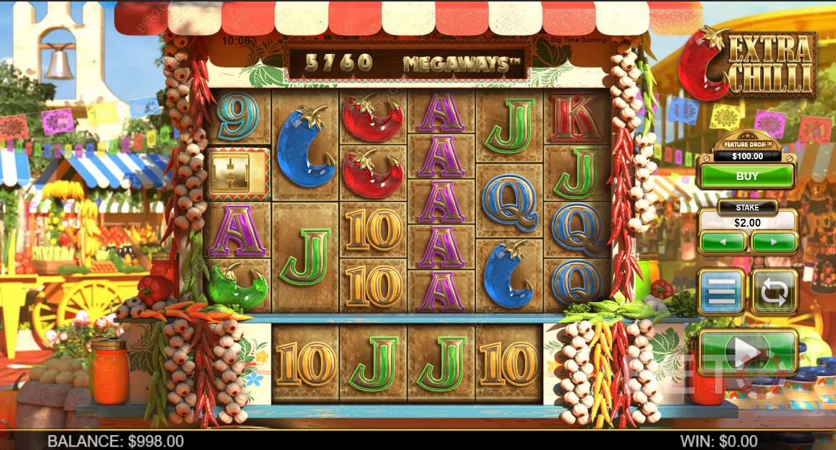 Gameplay of Extra Chilli Megaways Video Slot