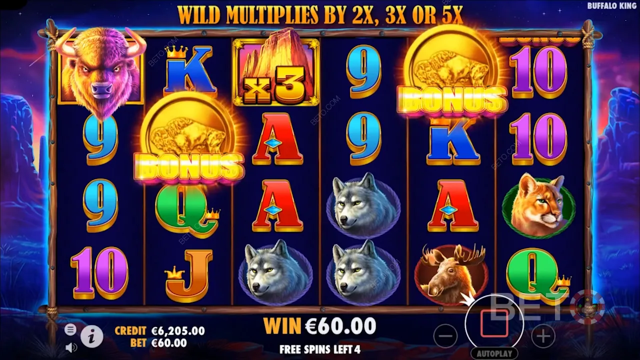 Wild Multipliers are a short cut to boost up your winnings