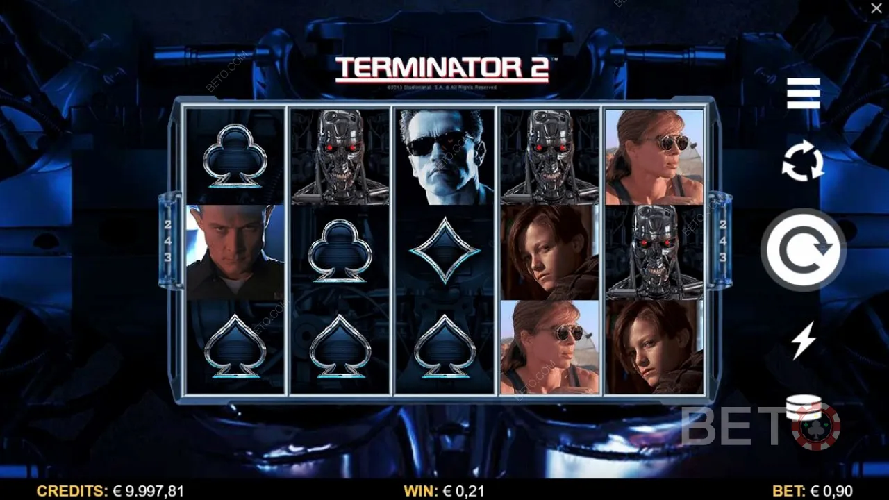 Gameplay of Terminator 2 video slot