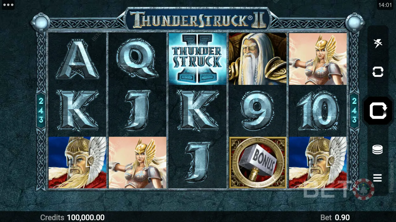 Winning amazing payouts on Thunderstruck II