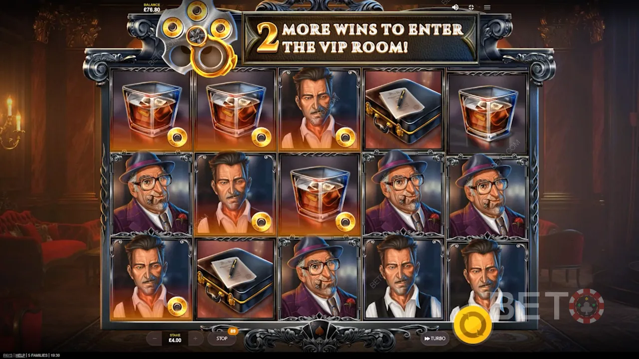 Gameplay of 5 Families video slot