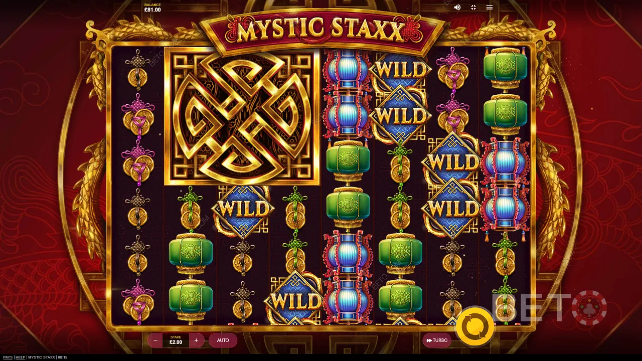 Gameplay of Mystic Staxx video slot