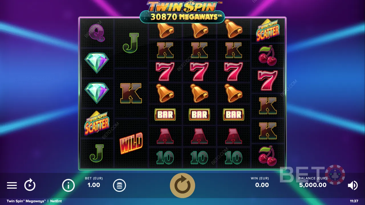 Spin and win big, the theme and music will never let the enthusiasm die.